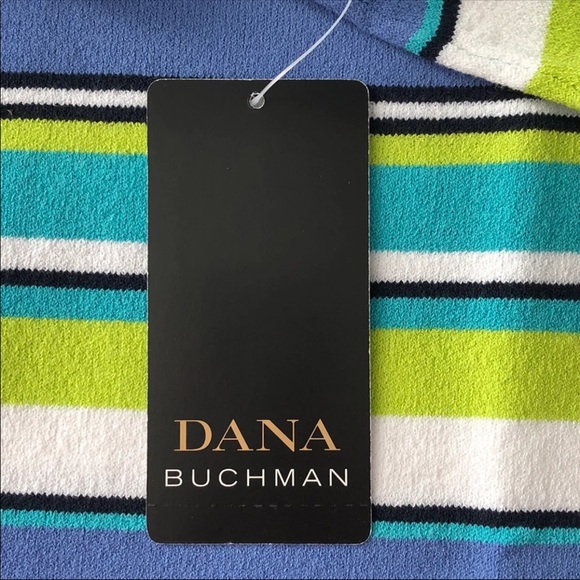 STRIPED COLORFUL 3/4 SLEEVE TOP-SIZE SMALL-NWT - Picture 6 of 7